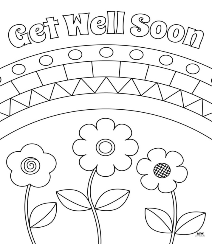 Get Well Soon Coloring Pages - FREE Pages Printabulls Get Well Soon Coloring Pages - FREE Pages Printabulls