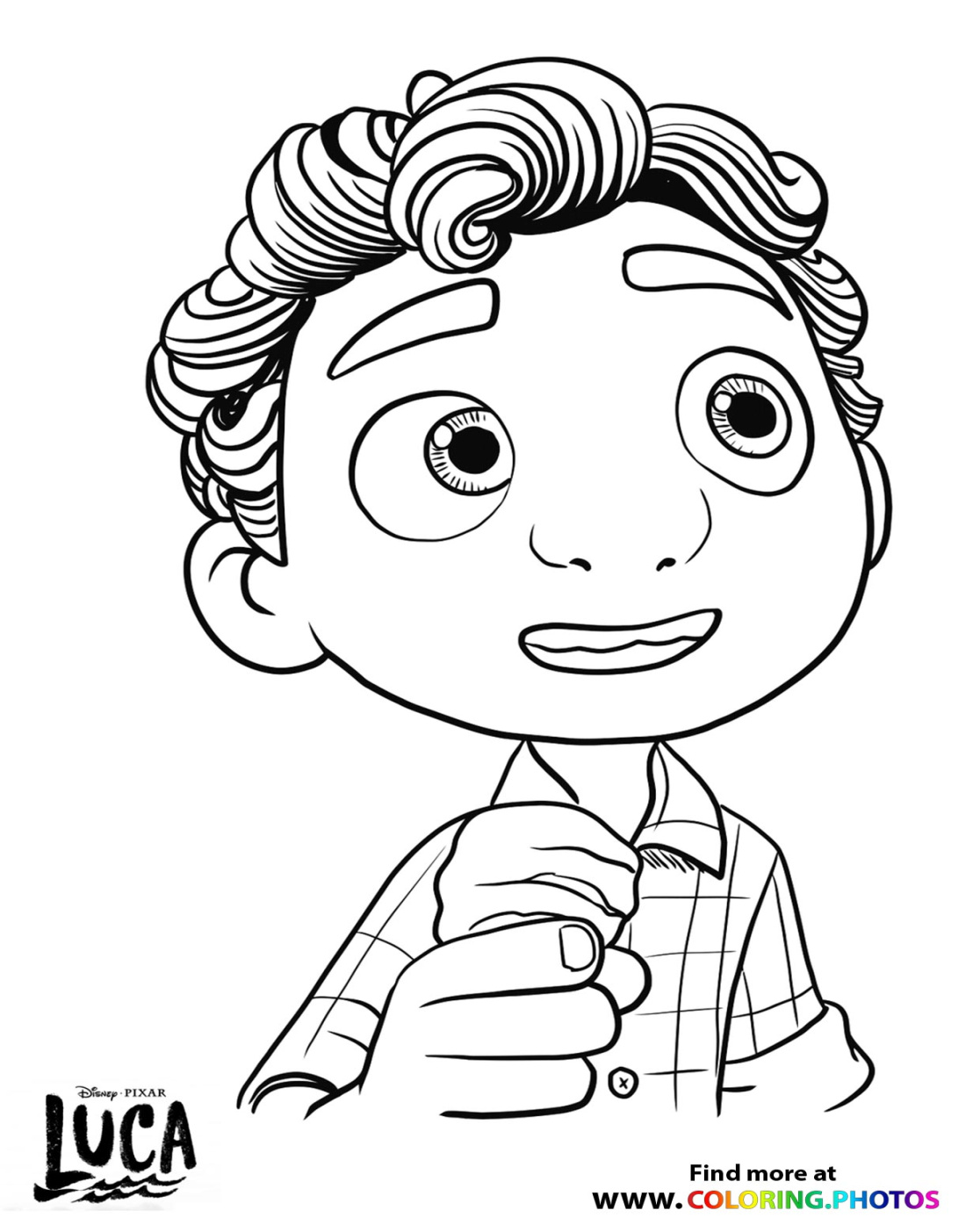 Luca eating Ice-cream - Coloring Pages for kids Luca eating Ice-cream - Coloring Pages for kids