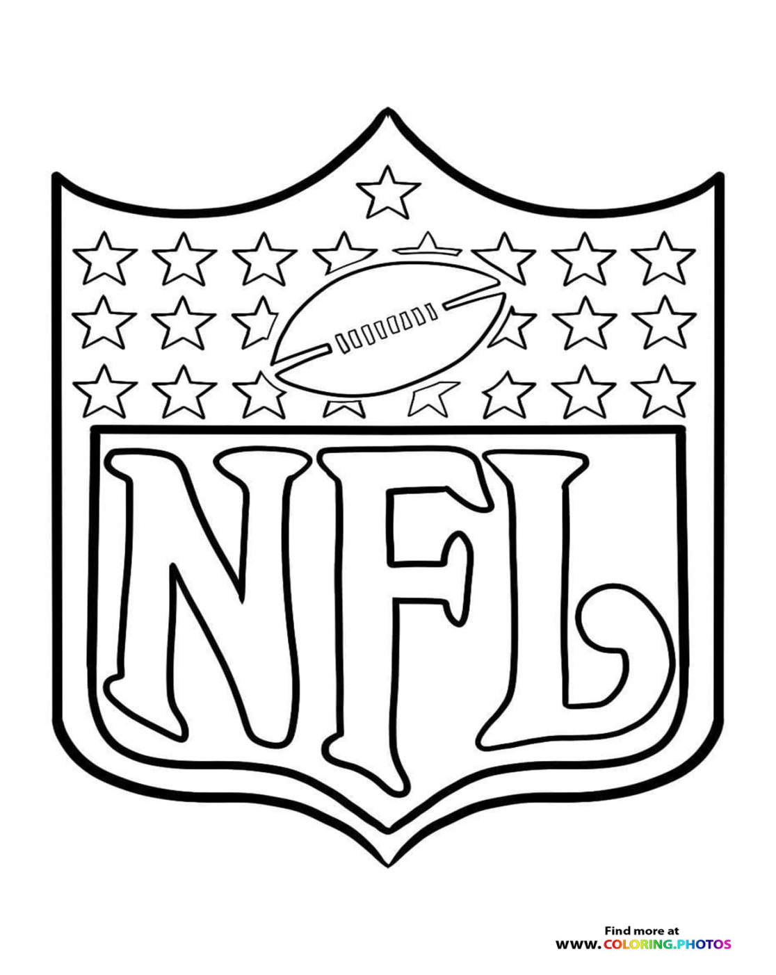 NFL Football - Coloring Pages for kids Free and easy print or NFL Football - Coloring Pages for kids Free and easy print or