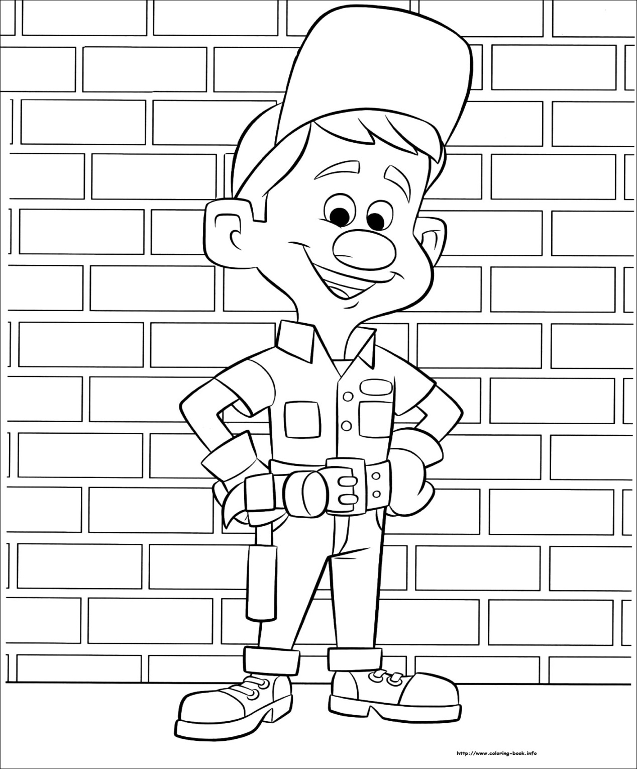 Ralph breaks the Internet coloring picture Ralph breaks the Internet coloring picture