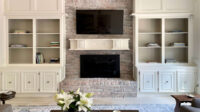 How To Decorate Your Fireplace Wall Built-in Bookshelves — DESIGNED