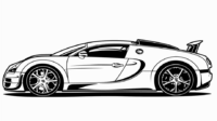 Bugatti Coloring Pages - Free & Printable!