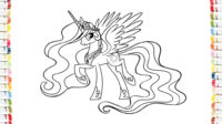 🦄 MY LITTLE PONY Coloring Pages - How to color Princess Celestia